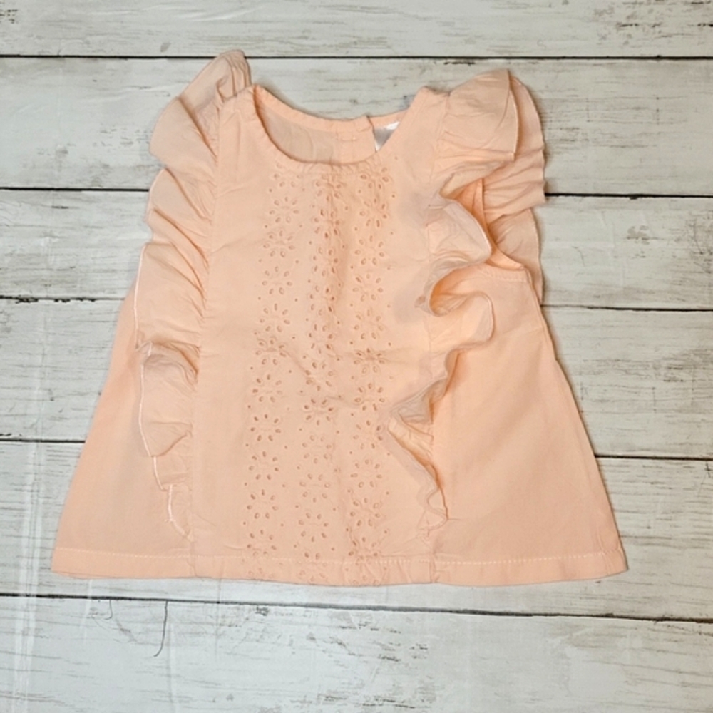 Wonder Nation Peach Ruffled Top